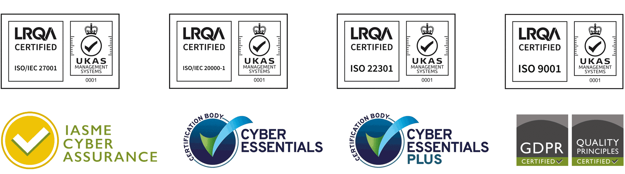 Acora certifications and accreditations