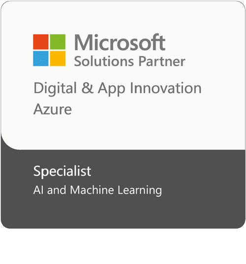 Microsoft Solutions Partner Digital & App. Innovation Azure - AI Machine Learning specialist