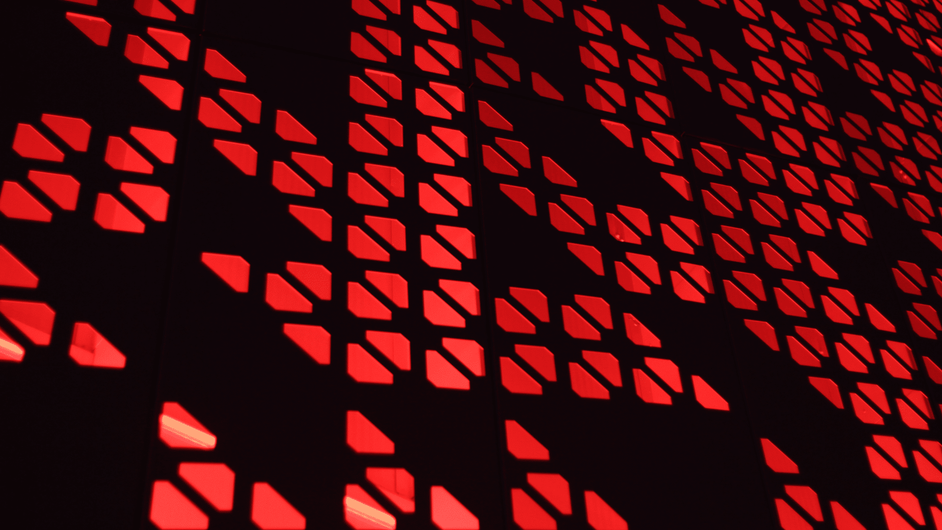 it support hero image - red tech blocks on a black background