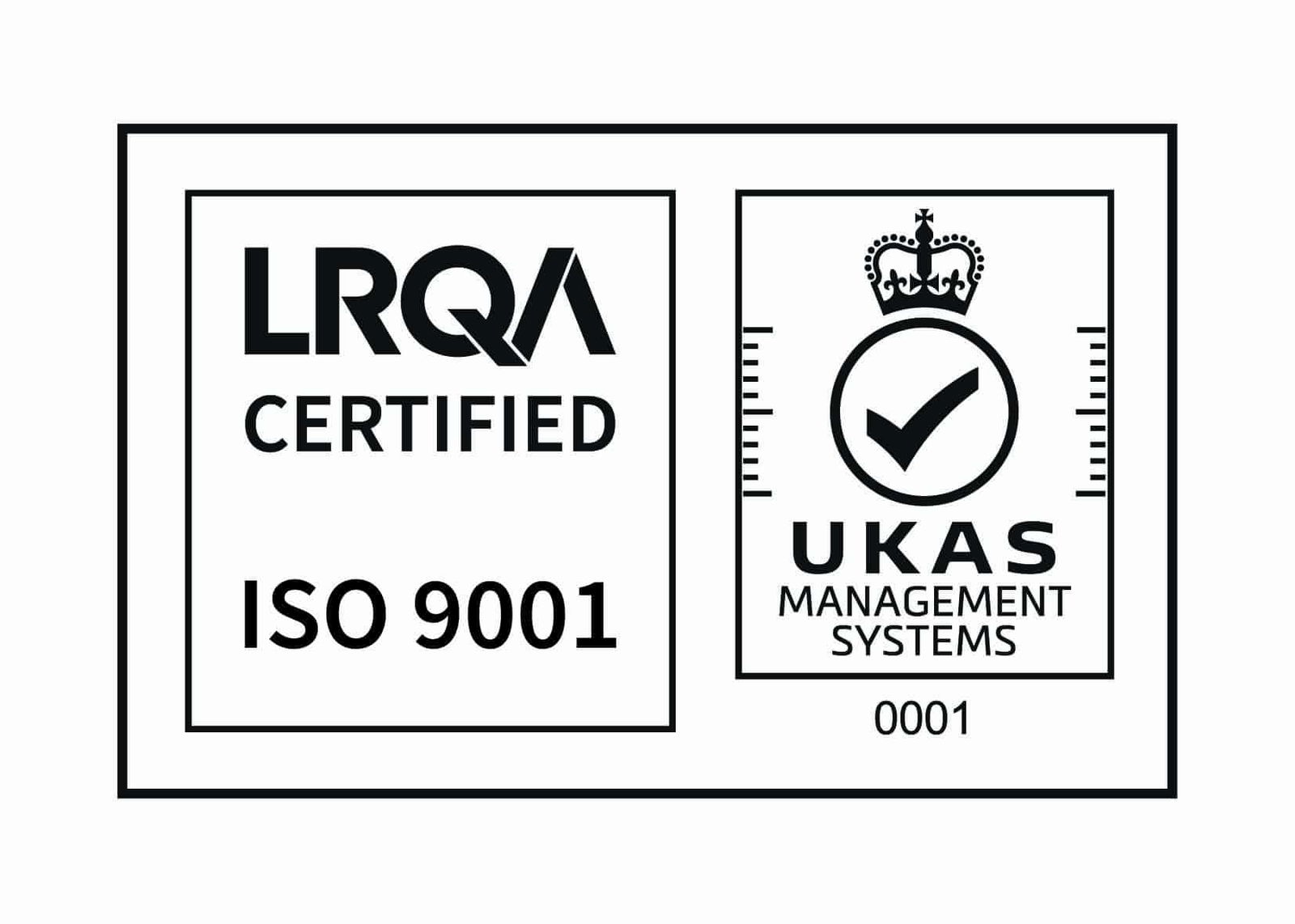 UKAS AND ISO 9001 logo - accreditations