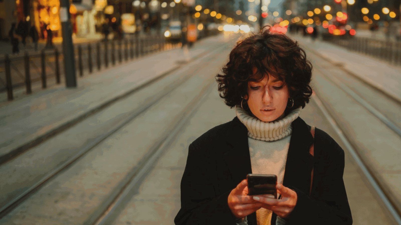 SME Microsoft Journey Hero image - woman on her phone