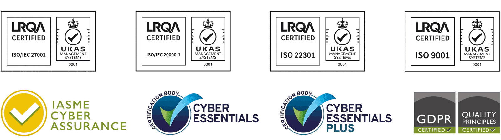 Acora certifications and accreditations