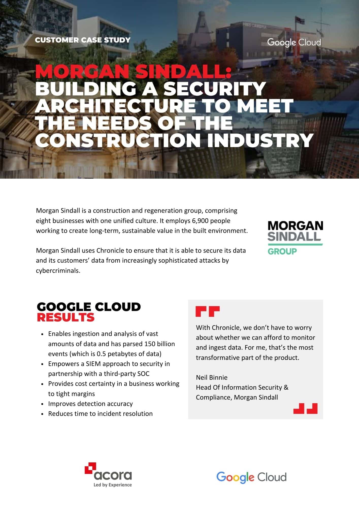 Acora & Morgan Sindall Google Cloud CS