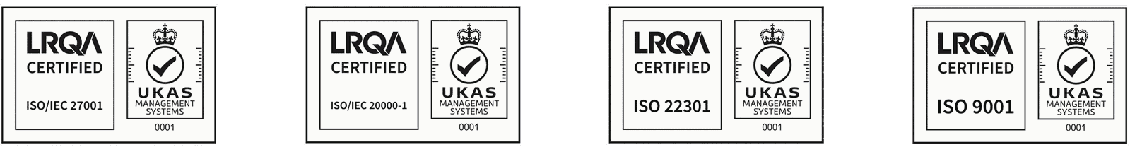 Acora ISO accreditations